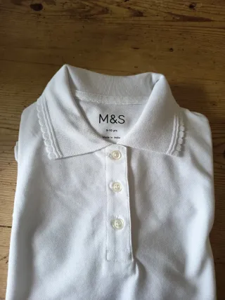 Pack de 3 Polos de niña M&S talla 9-10 años
