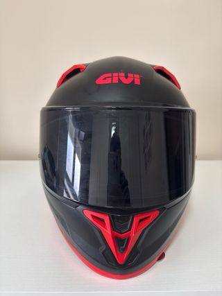 Casco de moto Givi 50.9 sport negro y rojo