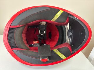 Casco de moto Givi 50.9 sport negro y rojo