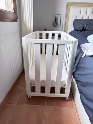 Cuna colecho blanca