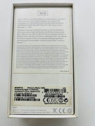 Scatola originale per iPhone 4 16GB