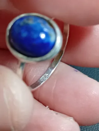 Anillo Plata Ley Lapizlazuli