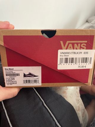 Zapatillas Vans Niña Negra y Rosa