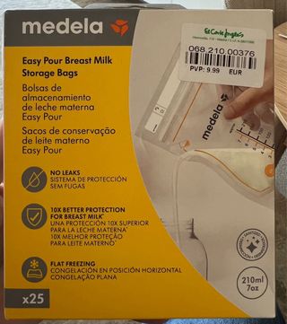 Sacaleches Medela+bolsa+ parche pezones