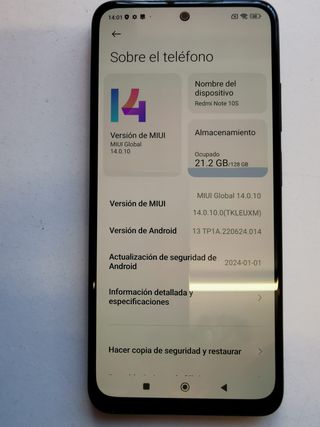 Xiaomi Redmi Note 10S Negro