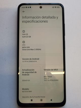 Xiaomi Redmi Note 10S Negro