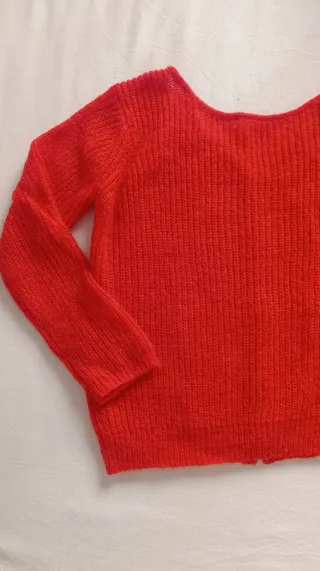 Jersey/chaqueta  de lana rojo