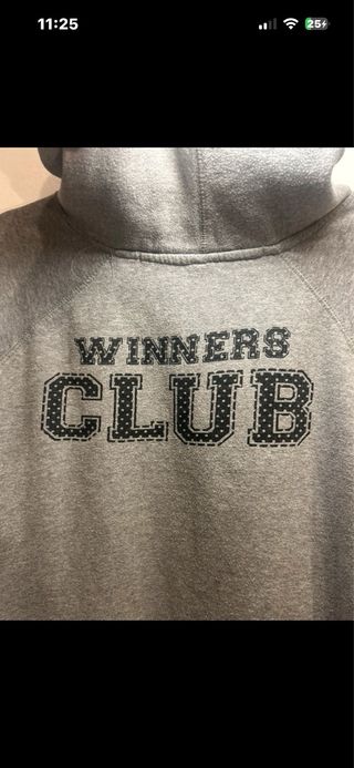 Felpa uomo grigia Winners Club XXL