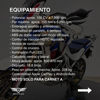 AFRICA TWIN 1100 ADVENTURE SPORT, 2019 y 39.193 km