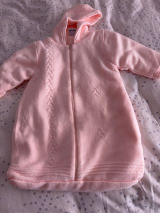 Saco para bebé recién nacido rosa