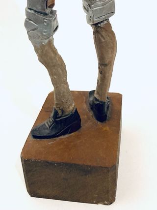 Figura Quijote madera y expositor de abrecartas