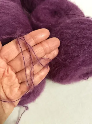 6 gomitoli filato mohair Vinaccia 262 gr