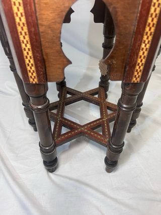 Mesa Siria Damasco estilo mosaico incrustado