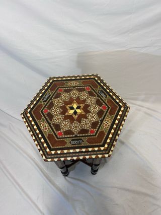 Mesa Siria Damasco estilo mosaico incrustado