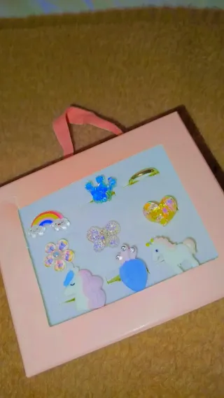 Set de anillos infantiles fantasía