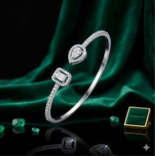 Pulsera Plata con Diamantes