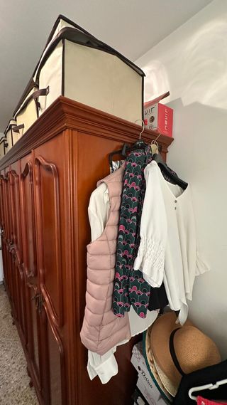 Armario madera maciza 6 puertas vintage