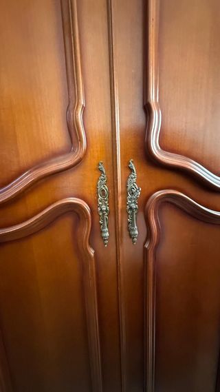 Armario madera maciza 6 puertas vintage