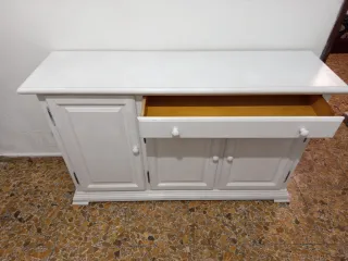Mueble aparador blanco con cajón más info al priv