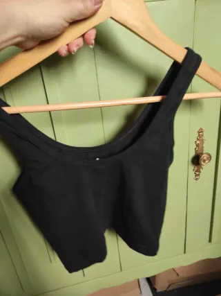 Top corto Ibiza algodón fiesta fluor auriculares