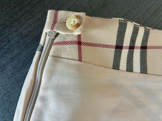 Falda Burberry Mini Check Beige