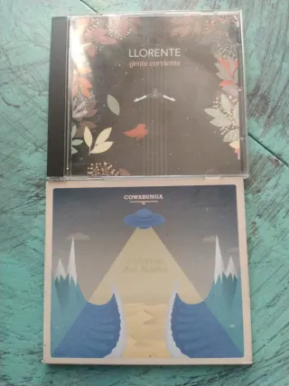 2 CDs Llorente y Cowabunga pop-rock surf