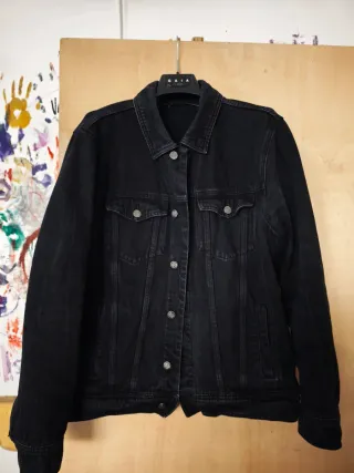 Giubbotto jeans uomo Harley Davidson nero