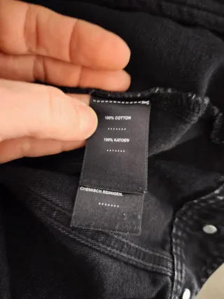 Giubbotto jeans uomo Harley Davidson nero