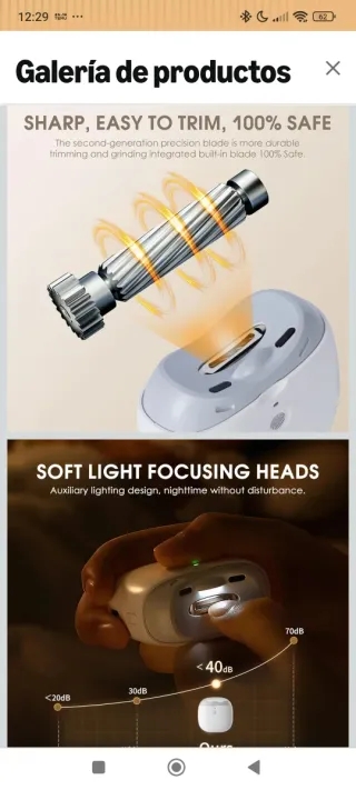 Cortauñas eléctrico Seemagic