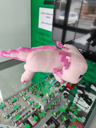Peluche Minecraft Axolote Rosa 33cm