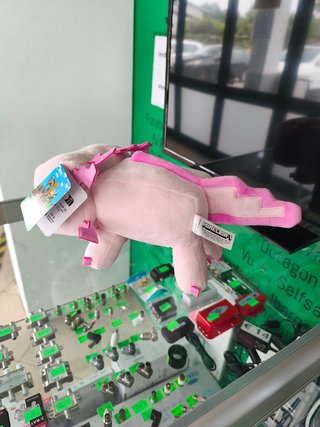 Peluche Minecraft Axolote Rosa 33cm