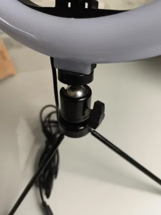 Aro de luz LED con trípode