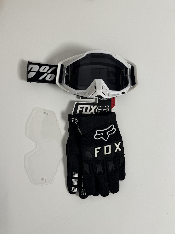 Gafas 100% y Guantes Fox Nuevos 185