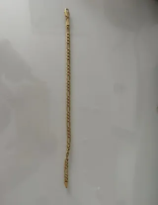 Pulsera Unisex Figaro oro 18k