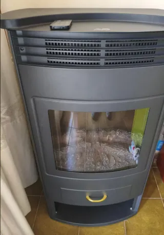 Chimenea Eléctrica SilverCrest Negra/Blanca