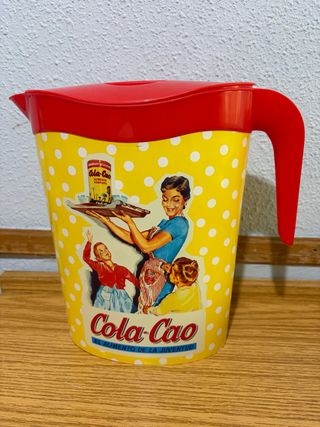 Jarra Vintage Cola-Cao Roja y Amarilla