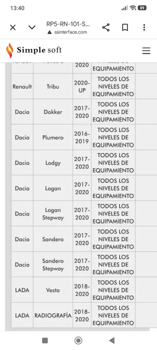 Cable Mando Volante Trafic Vivaro Nissan y más