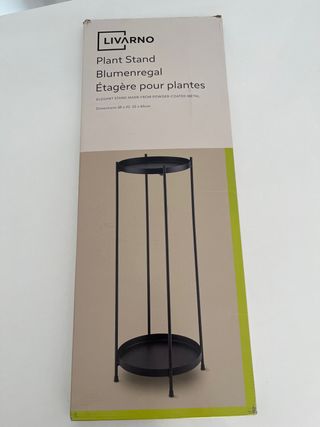Estantería plantas metal negro Livarno