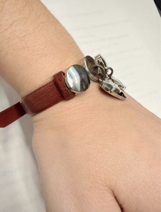 Pulsera Lotus Corazones con Cristales
