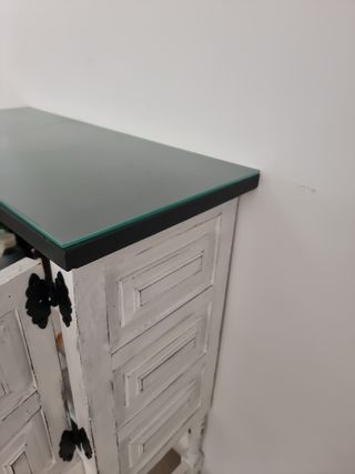 Mueble Botellero Blanco y Negro