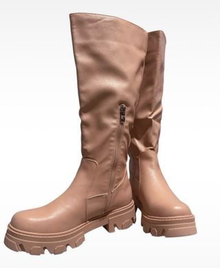 Botas altas Buonarotti beige/camel