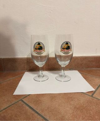 2 Calici Birra Moretti Vetro