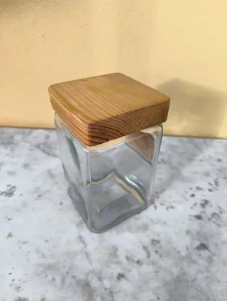 Barattolo in vetro con scritta Caffè