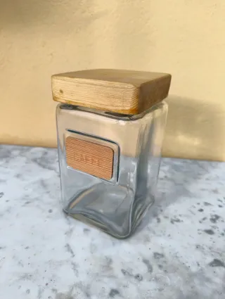 Barattolo in vetro con scritta Caffè