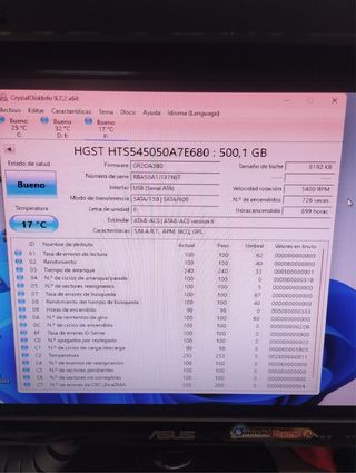 Disco Duro Externo 2.5 500GB HGST