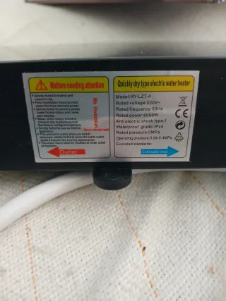 Calentador de agua eléctrico RY-LZT-4