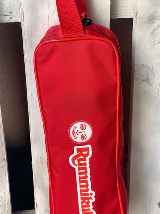 Estuche Rummikub Naranja, Azul cielo, Rojo y Verde