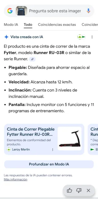 Cinta de correr Fytter
