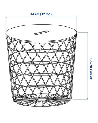 Mesa auxiliar negra Ikea