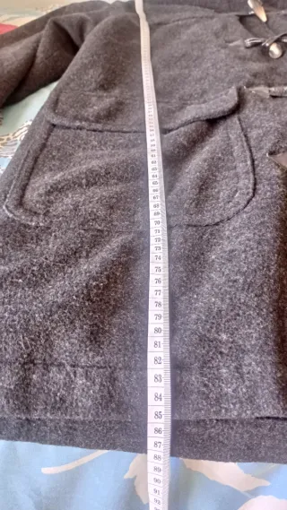 Trenca gris 80% lana